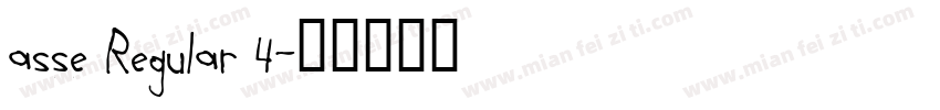asse Regular 4字体转换